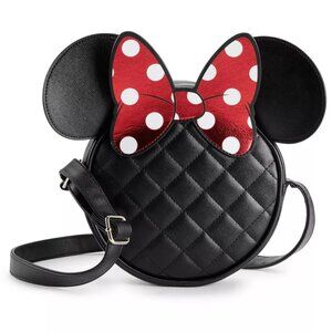 Disney Minnie Mouse Purse - 3-D Ears with Bow Crossbody Bag - Collectible Gifts